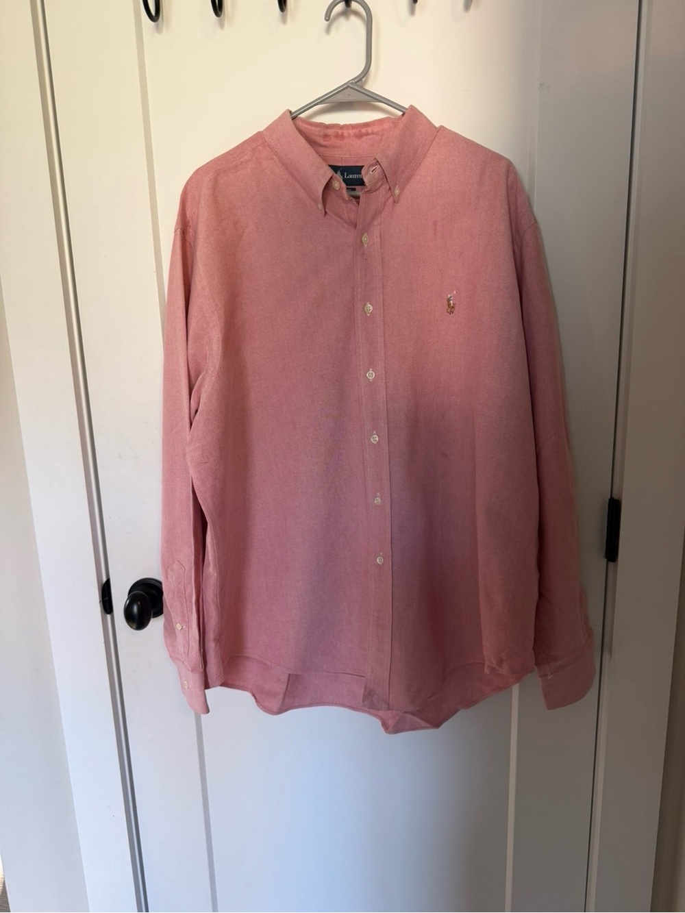 Ralph Lauren Men's Pink Button-Down Oxford Shirt